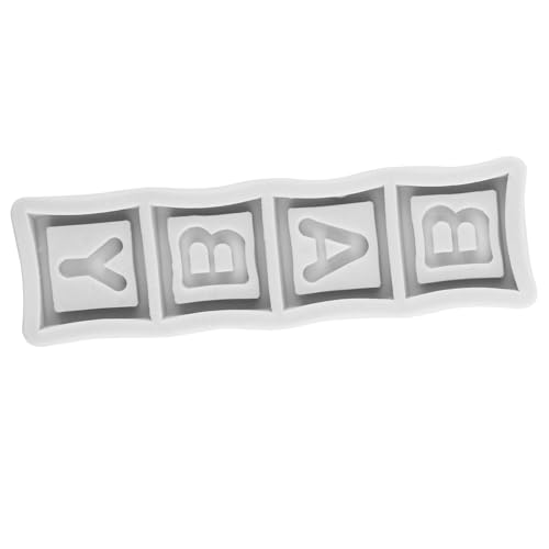 3D Baby Blocks Chocolate Silicone Mold BABY Letter Fondant Molds - color: Style E