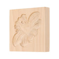 uxcell Cookie Stamp Wooden Cookie Cutter Baking Tools Daffodil