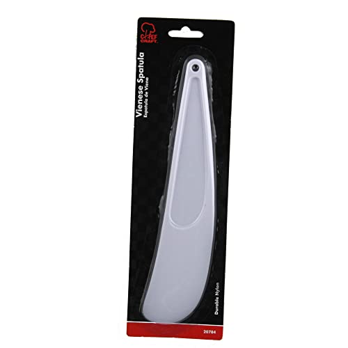Chef Craft Select Plastic Viennese Baking Spatula, 9.25 inches in Length, White (Pack of 2) - size: 9.25 inches in Length (Pack of 2)
