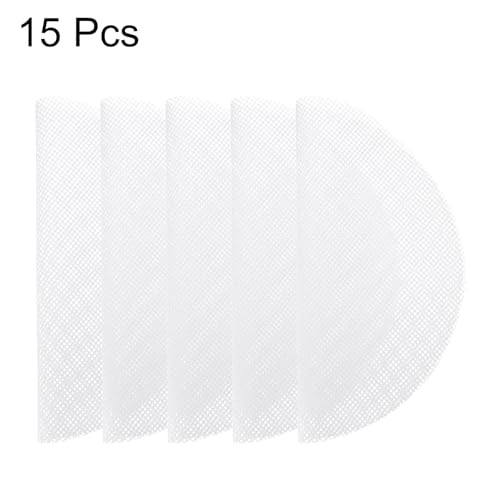 uxcell 15 Pcs 7.5 Inch Non-Stick Silicone Steamer Liners Mesh Mat, Reusable Round Steamer Mesh Pastry Dumplings Pad Mat, White - size: 7.5 inch