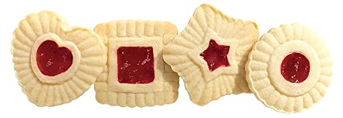 Talisman Designs Plunger Style Thumbprint and Linzer Cookie Cutters, 4 Piece Set - style: Thumbprint and Linzer Cookie Cutters