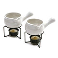 Norpro 2-Piece Ceramic Butter Warmer Set with Tea Lights