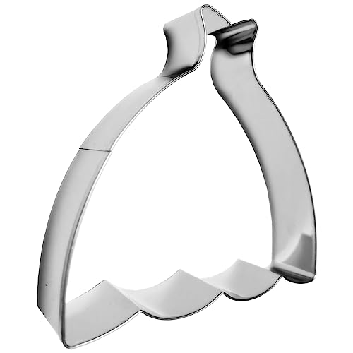 Large Princess Dress Shaped Cookie Cutter Steel Strapless Party 4.6 in - size: Model 9