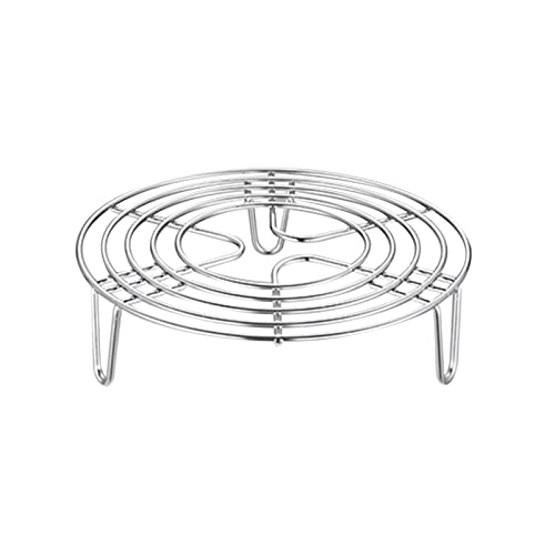 Round Steamer Rack, 304 Stainless Steel Cooling Rack, 6.3 x 1.57 Inch - size: 6.3x1.57inch