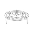 Round Steamer Rack, 304 Stainless Steel Cooling Rack, 6.3 x 1.57 Inch - size: 6.3x1.57inch
