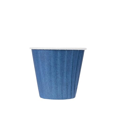 Restaurantware 4 oz Round Midnight Blue Paper Tall Baking Cup, 200 Pack - color: Midnight Blue, size: Tall