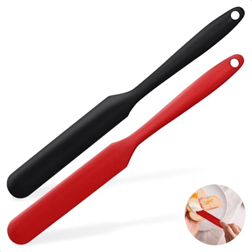 MOJOTORY Silicone Jar Scraper, 2 PCS Long Handle Spatula - size: 2 pcs
