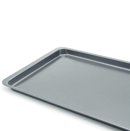 2PCS Cookie Sheet 10x14.5 Inch (Inner 9x13) Baking Sheet Nonstick Heavy Carbon Steel Baking Pans Bakeware - size: 14.5x10 inch Black