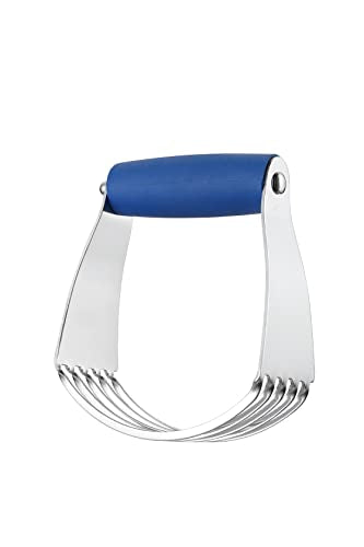 Spring Chef Medium Dough Blender Hand Tool, Durable Pastry Cutter, Sapphire - color: Sapphire, size: 3" Medium