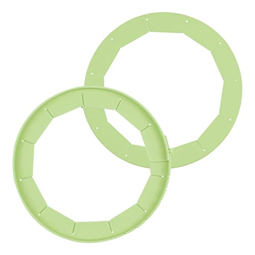 Heavy Duty Silicone Pie Crust Shield Edge Protector Fit 8-10.5 Inch Pie Pan - color: Green