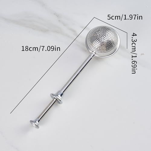 1 Pack Powdered Sugar Shaker Duster, Flour Sifter with Spring Handle