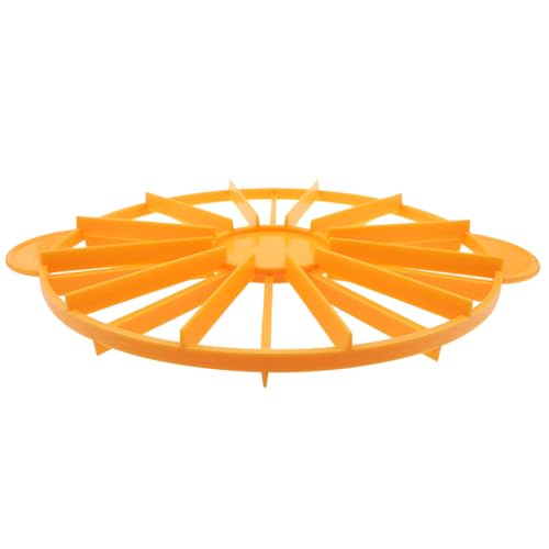 10 Inch 10/12 Slice Dual-sided Round Cake Slicer, Orange