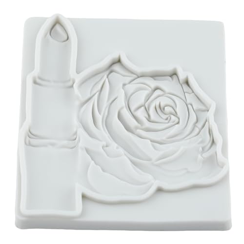Lingzhi Lipstick Rose Fondant Silicone Molds - color: Style F
