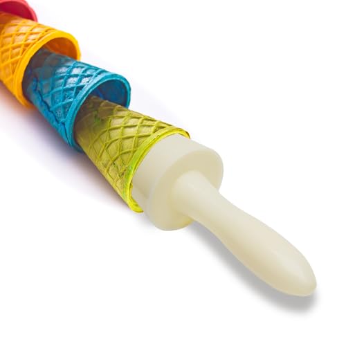 1Pcs Cone Roller Pizzelle Roller, Cone Ice Cream Cone Mold Roller Pizzelle Roller Cone Pastry Ice Cream Cone Mold Mini Waffle Cones Pastry Decorating Baking Tool