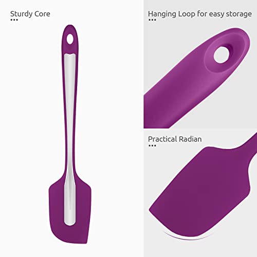 U-Taste Silicone Large Spatula, 600ºF High Temp Bowl Scraper, 11.38"/Purple - color: Purple, size: 11.38 in (large spatula)