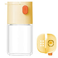 Measure Seasoning Bottle, Salt Shaker or Pepper Shaker, Kitchen Must have, Glass Metering Spice Salt Paprika Pepper Cumin Powder Sugar Dispenser Spice Jar, BPA Free (Yellow) - color: Yellow