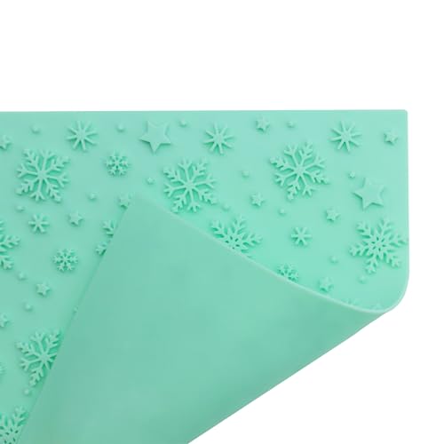 PME Christmas Fondant Embossing Mould - Snowy Nights (6 x 6 inch)