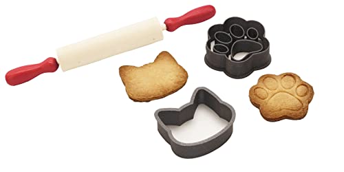 The Dreidel Company Mini Rolling 7.5 Inch 6-Pack Rolling Pin for Play Dough - Wood Kids Rolling Pin For Little Bakers, With Red Handles Arts and Crafts Clay Roller, 7.5" (Pack of 6) - size: 6-Pack