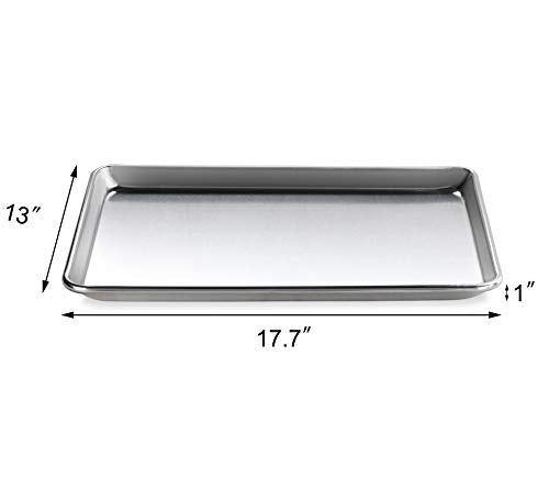 New Star Foodservice Commercial-Grade 18-Gauge Aluminum Sheet Pan/Bun Pan, Half Size, 13 x 18 x 1 Inch - size: (Half Size) (Pack of 1)