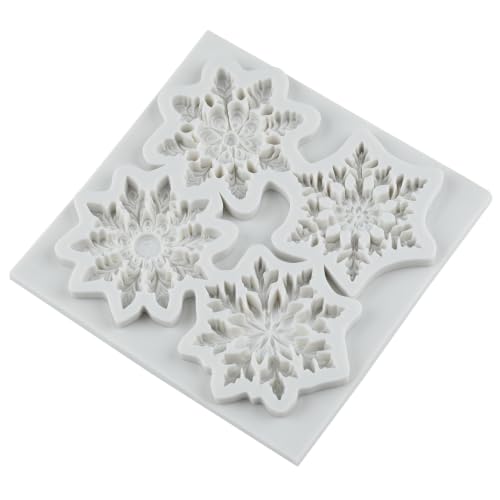 Christmas Snowflake Silicone Mold Winter Snow Fondant Mold - color: Style I