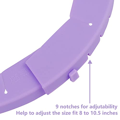 Heavy Duty Silicone Pie Crust Shield Edge Protector Fit 8-10.5 Inch Pie Pan - color: Purple