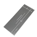 CAKESAFE 10 Inch Clear Quad Acrylic Cake Scraper, Cake Icing Scraper and Butter Cream Smoother - size: 10" Quad Scraper