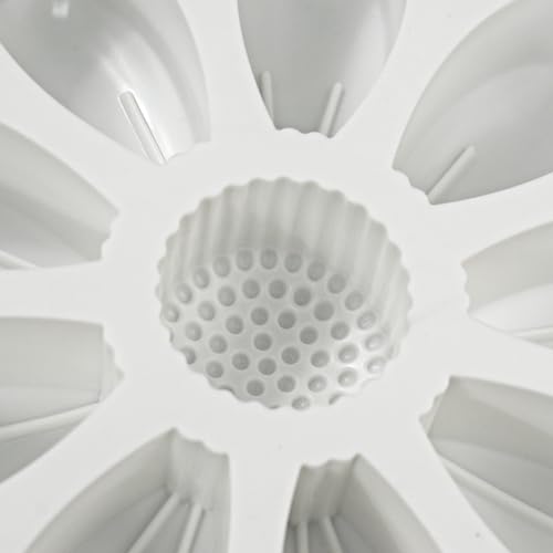 mostsom DIY Sunflower Chocolate Molds Silicone Candy Molds Non Stick Cookies Baking Trays for Party Decorations Food Grade (Sunflower M_9x9x1.48inch) - size: Sunflower M