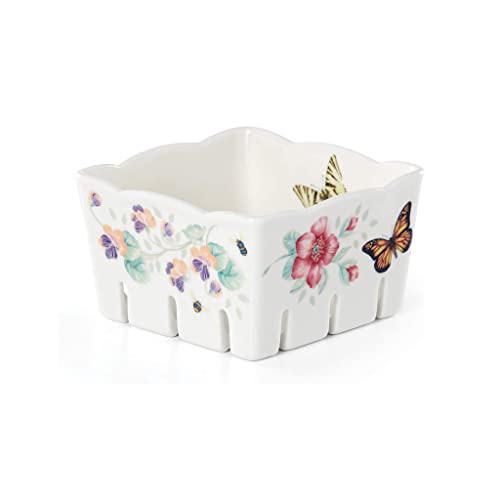 Lenox Butterfly Meadow Berry Bowl, 1.25 LB, Multi - style: Berry Bowl