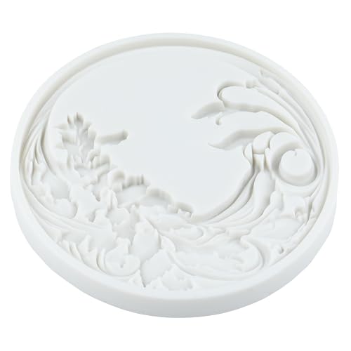 Baroque Curlicues Scroll Lace Picture Frame Silicone Fondant Mold - color: Style I