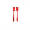 Silicone brush, Oil Brush for BBQ Kitchen Cooking Baking and Grilling (2 PCS,red) - color: Red