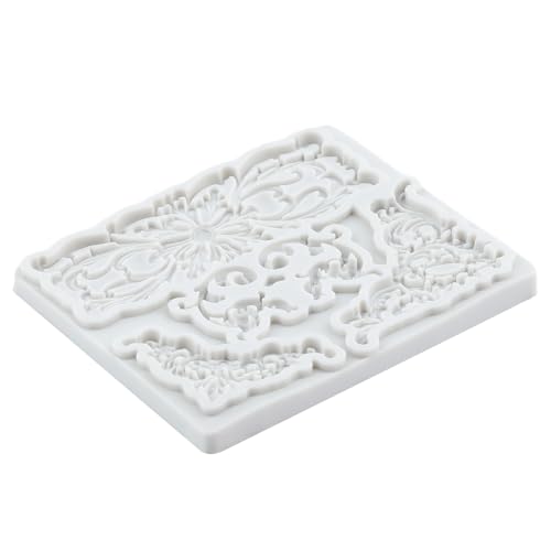 Baroque Silicone Mold Curlicues Scroll Lace Fondant Molds - color: Style ZH