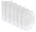 Ateco 1320 2-in-1 Bowl Scraper/Icing Smoother Set, 6-Pieces, Flexible Food-safe Plastic, White - size: Standard (Pack of 6)