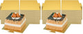 YYaaloa 200pcs 3.3 Inch Mini Square Golden Cake Boards Mousse Cupcake Base Paper Plates Dessert Board Base for Cake DIY, Baking Dessert Party Wedding Birthday (Square, 200pcs) (Pack of 2) - color: Square, size: 200pcs (Pack of 2)