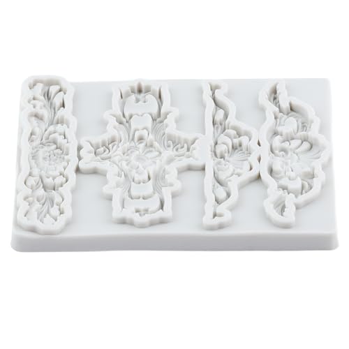 Baroque Style Fondant Mold Curlicues Scroll Lace Silicone Molds
