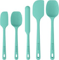 ChefAide 5 Pieces Silicone Spatulas Set, Heat Resistant Rubber Spatula - color: Sage, size: 5 pieces
