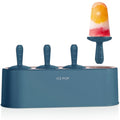WYOK Popsicle Molds 4-Cavity Silicone Ice Pop Mold (Blue, IcyClassic Pops) - color: Blue