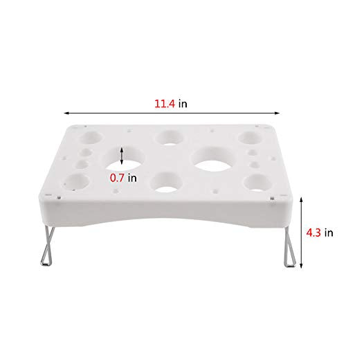 LEILINLIFE Piping Bag Shelf Cake Decorating Icing Bag Stand 12-Cavity Cream bag Holder With Mini Sieve