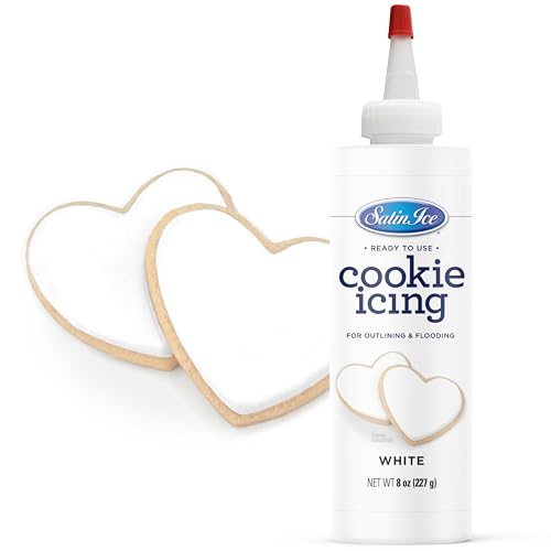 Satin Ice White Cookie Icing - 8oz - Bottle - color: White