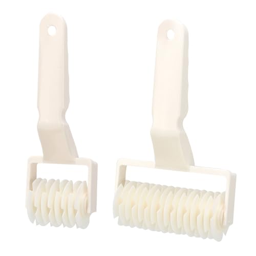 Pastry Lattice Cutter Set, ABS Rollers, 2 Sizes for Pie