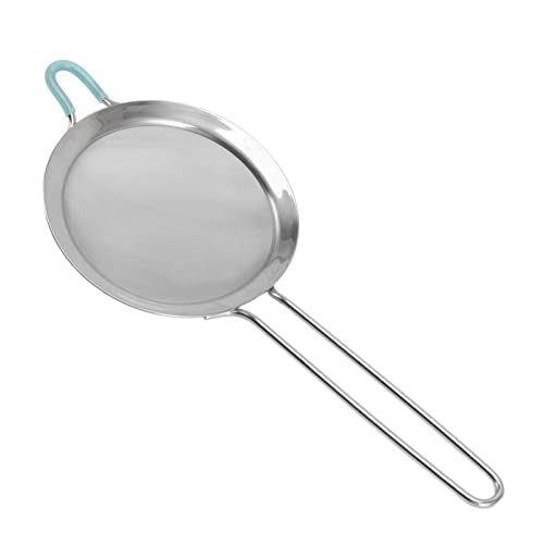 60 Mesh Fine Mesh Strainers, Stainless Steel Sieve Fine Mesh Strainer Handheld Flour Colander with Long Handle, Flour Sifter for Kitchen (20cm) - size: 20cm
