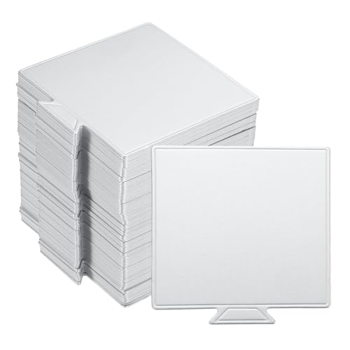 uxcell Mini Cake Boards, Grease Proof 9.1 x 8.4 cm/3.6 x 3.3" Black 100pcs - color: Silver Tone, size: 3.6 x 3.3 inch