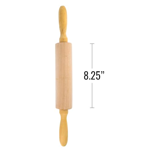 Beille Classic Bakers Solid Lotus Wood Rolling Pin for Pie Crust Pizza Dough Cookies Kitchen Essentials (2 Sizes) (15 Inch) - size: 15 Inch
