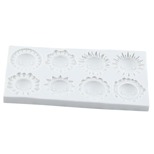 Sun Fondant Molds Smiling Sun Face Silicone Chocolate Mold - color: Style F