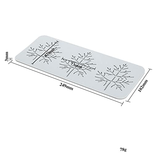 TUKE 3D Leaves Silicone Molds Flower Cake Fondant Mat Bee Leaf Pastry Moulds Rose Impression Chocolate Hollow Lace Mold (Leaf_9.96x4.08x0.12inch_J) - size: Leaf_9.96x4.08x0.12inch_J