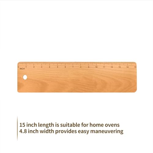 Baguette Transfer Peel, 15 Inch Long, Flipping Board for Baking of French Baguette Bread, Loaves and Ciabatta, Keep Dough in Shape, Made with Food-Grade Premium Beech Wood - size: 15"L x 4.8"W