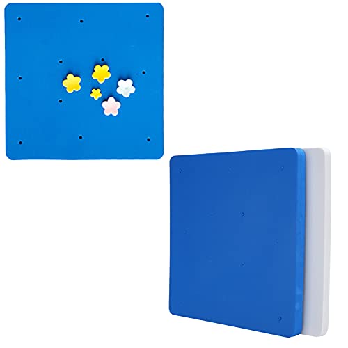 2Pcs Fondant Mat, Fondant Foam Pad, 12 Hole Flower Sponge Foam Sugar Chocolate Modelling Drying Pad Tray Tools for Baking Cake Decoration DIY Sugarcraft Clay Supplies