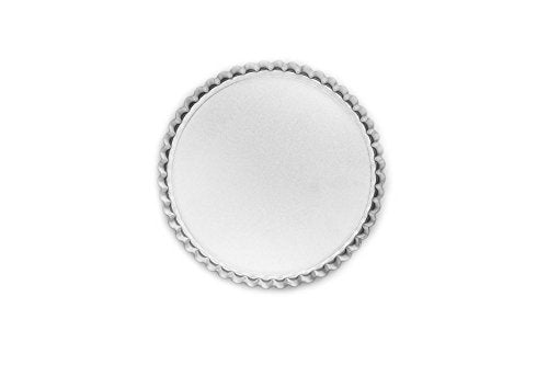 Fox Run Round Tartlet/Quiche Pan with Removable Bottom, Tin-Plated Steel, 8-Inch - size: 8 x 8