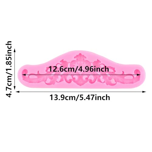 Baroque Style Fondant Mold Curlicues Scroll Silicone Mold - color: Style B