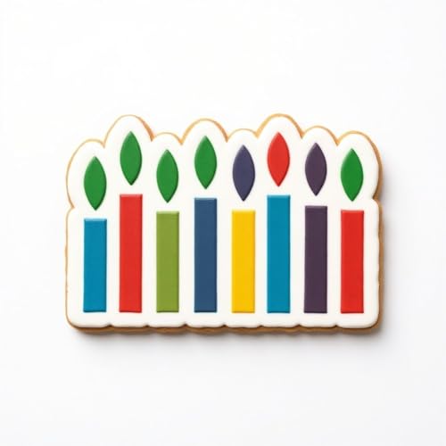 Cookie Cutter and Stencil Bundle Royal Icing Cookies Stencils Paint Your Own Biscuit Bakery Starter Kits Royal Icing Fondant Cutters Birthday Wedding Holiday Cookies Painting Coloring Pages Comb - style: Happy Birthday Candle