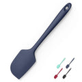 Doosu 600°F Heat Resistant Silicone Large Spatula, 11.4in, Navy Blue - color: Navy Blue, size: 11.4in (Flat Spatula)